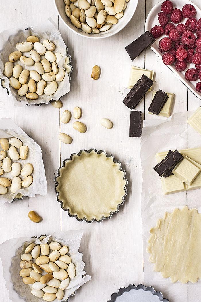 tartaletas de chocolate y caramelo salado