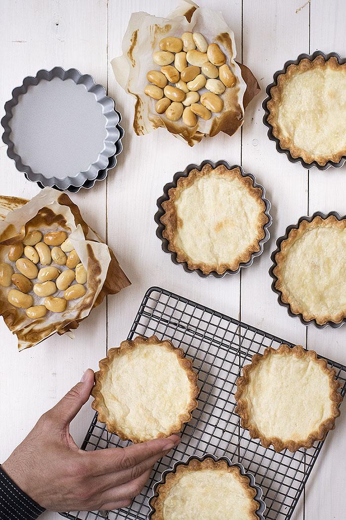 tartaletas de chocolate y caramelo salado