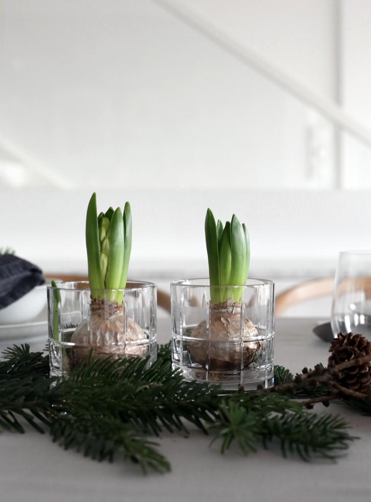 Estilo Nórdico en la Mesa de Navidad o Nochebuena