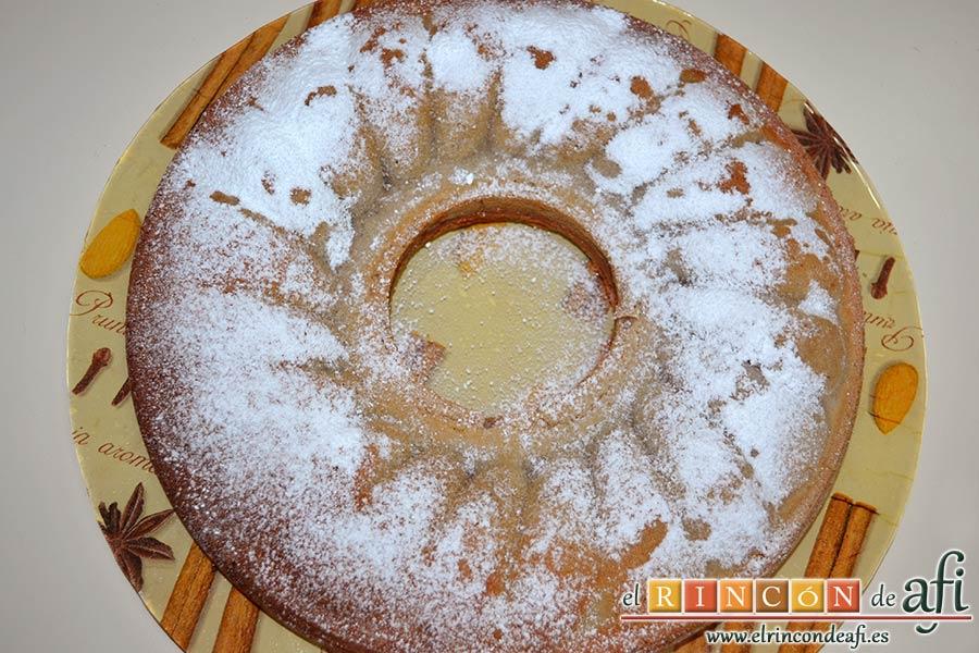 Bizcocho de castañas, sugerencia de presentación