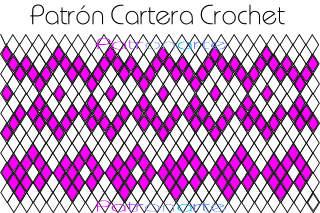 patron cartera crochet