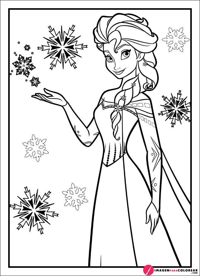 Pintar Elsa Disney