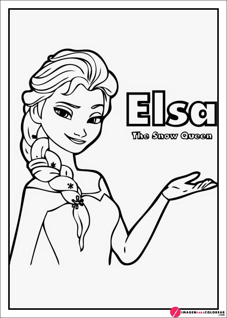 Elsa Colorear