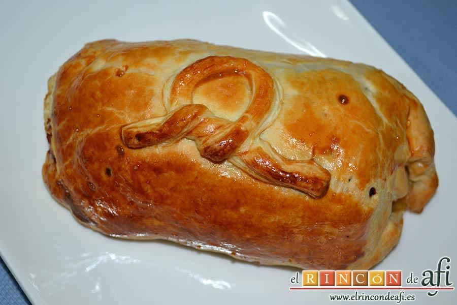 Solomillo Wellington, sugerencia de presentación