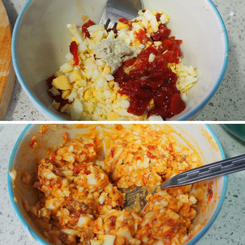 receta pimientos del piquillo rellenos de gambas