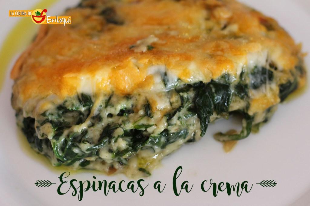 Receta de espinacas a la crema