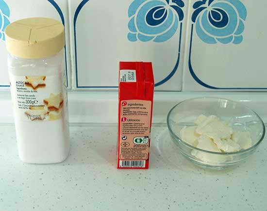 nata montada (crema de leche)