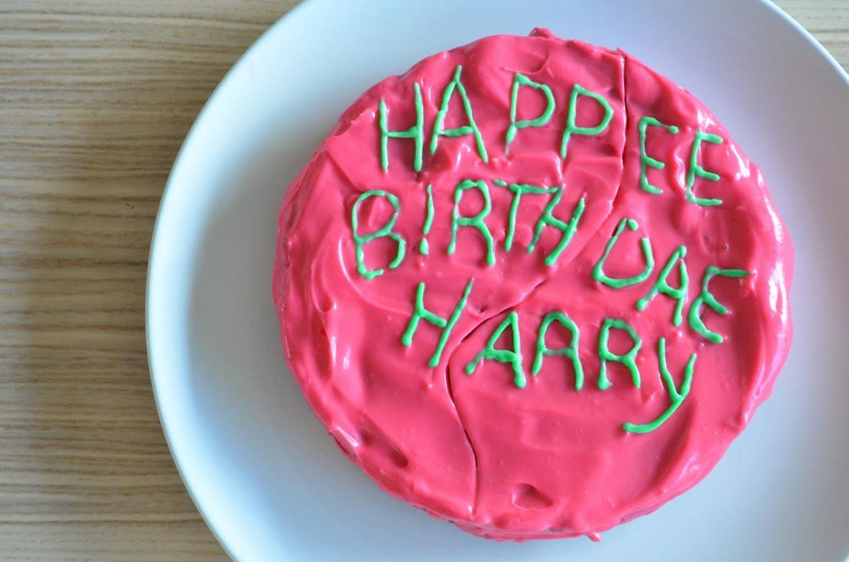 Tarta de cumpleaños de Harry Potter