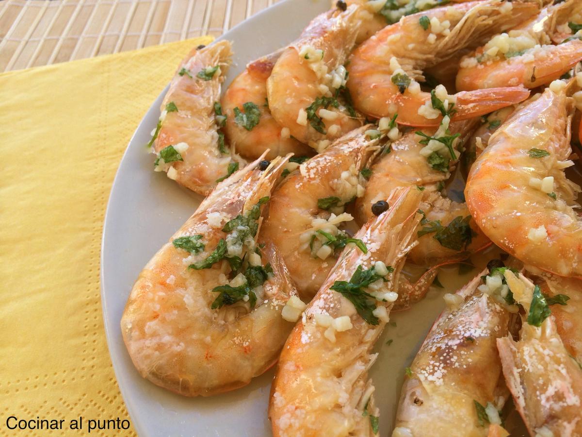 langostinos al horno