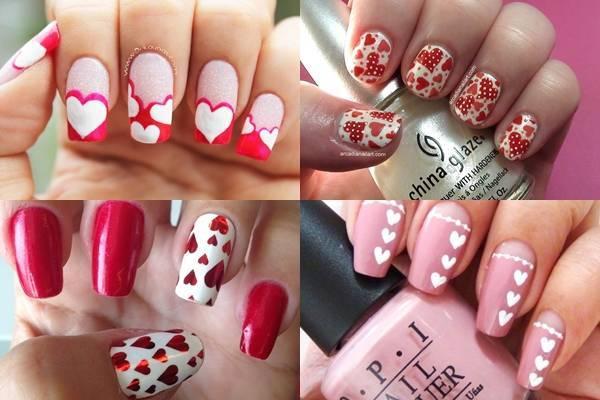 Decoración de uñas con corazones1-tile