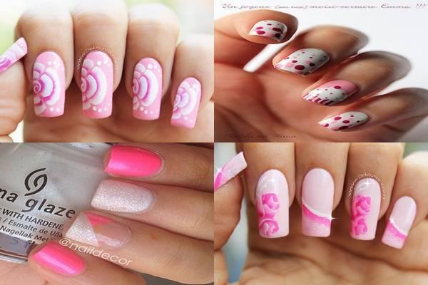 Decoración de uñas rosas1-tile