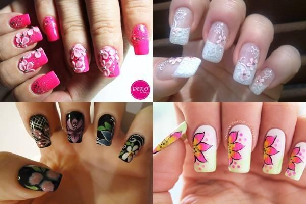 Decoración de uñas con flores1-tile