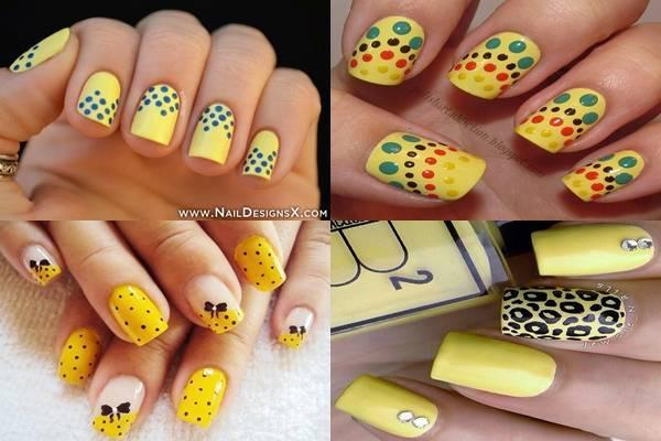 Decoración de uñas amarillas1-tile
