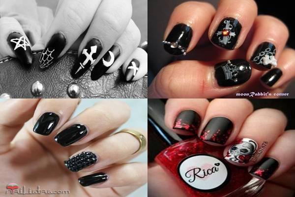 Decoración de uñas góticas1-tile