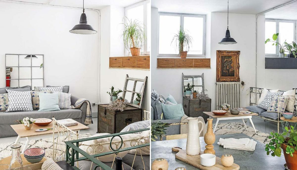 [Interior] Loft de aire industrial y muebles vintage | Decoración