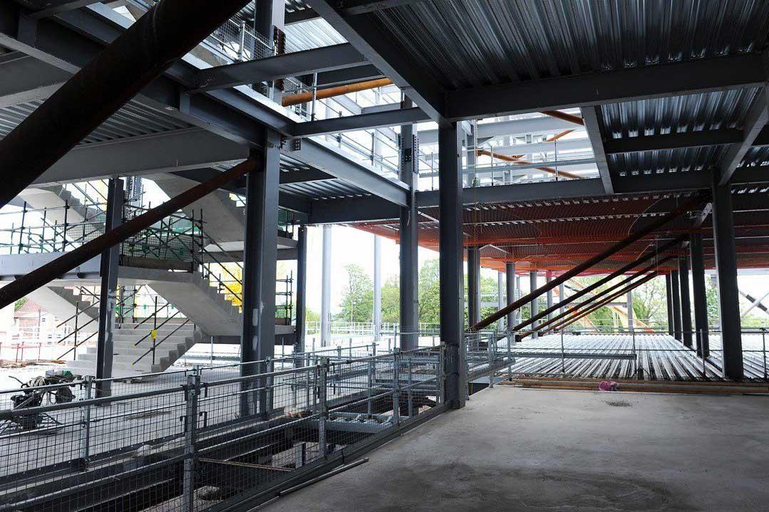 Interior de la nueva grada de Anfield (Liverpool)