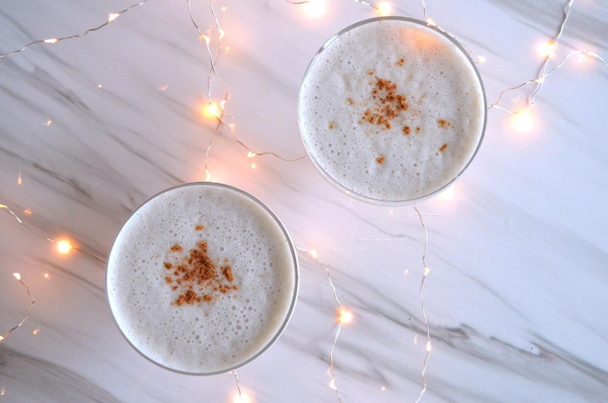 ponche de huevo vegano