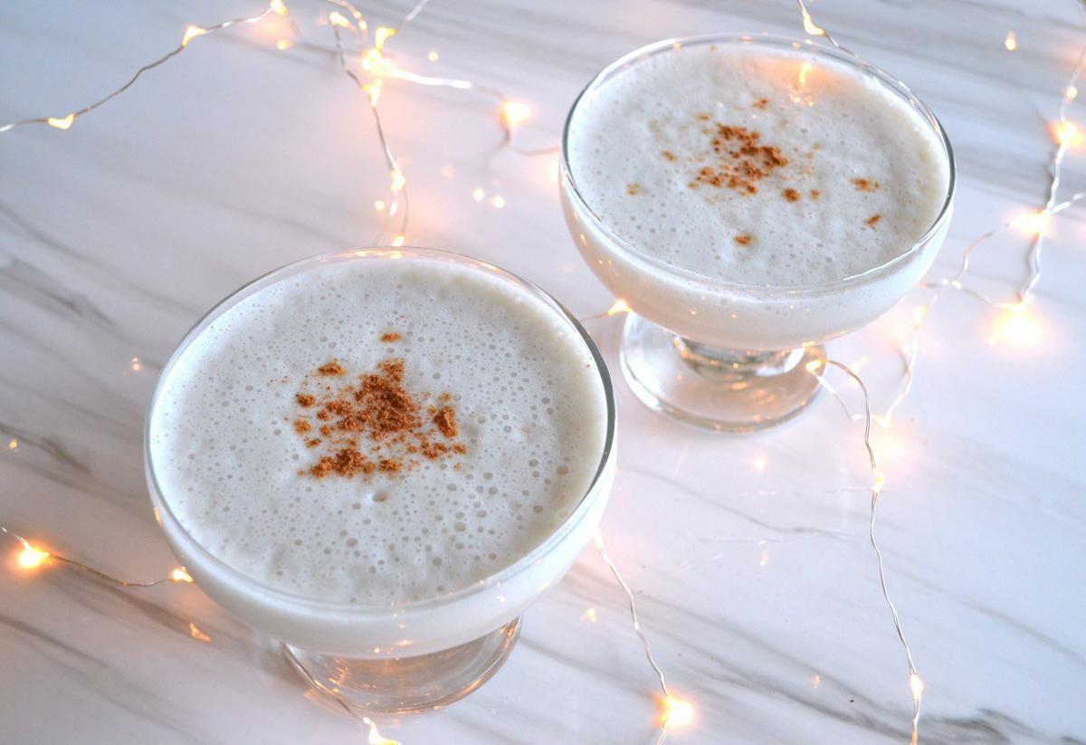 ponche de huevo vegano