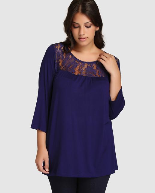 Camiseta en tonos azules