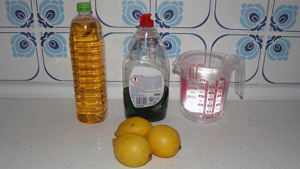 Jabón y abrillantador 