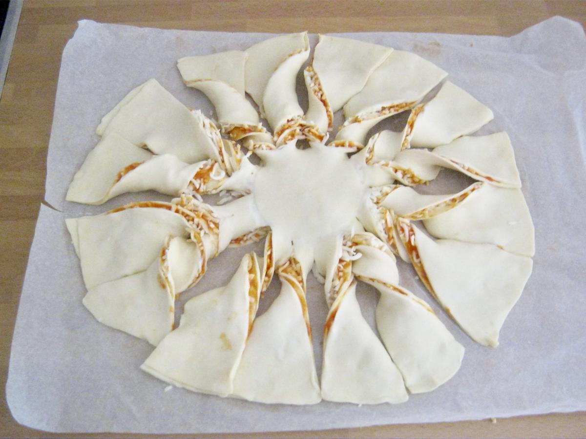 estrella pizza de hojaldre 