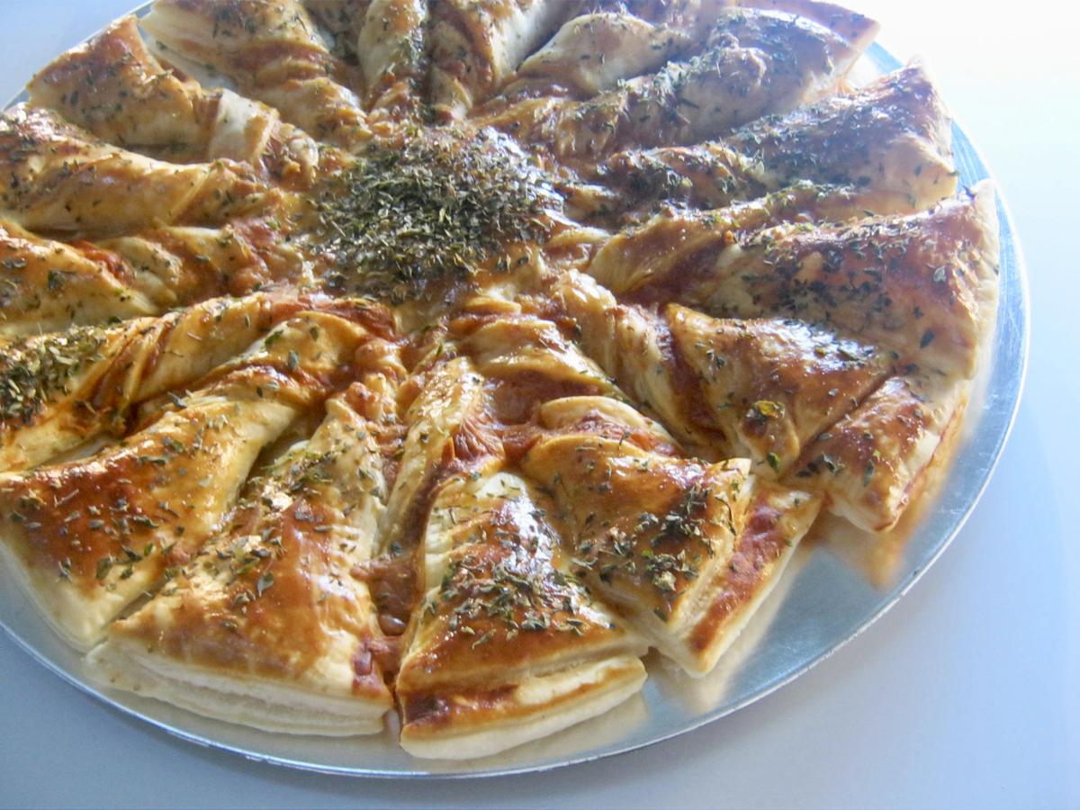 estrella pizza de hojaldre 