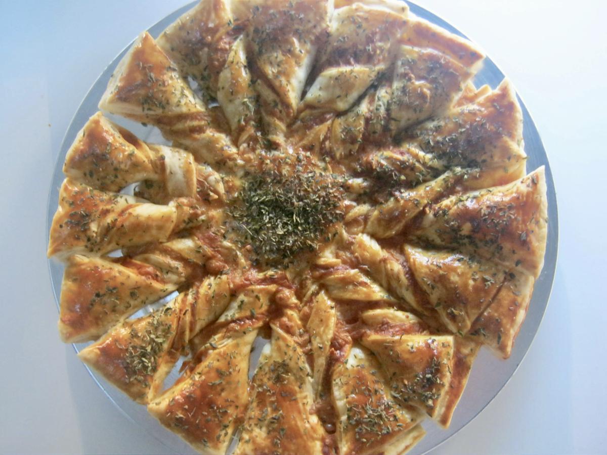 estrella pizza de hojaldre 