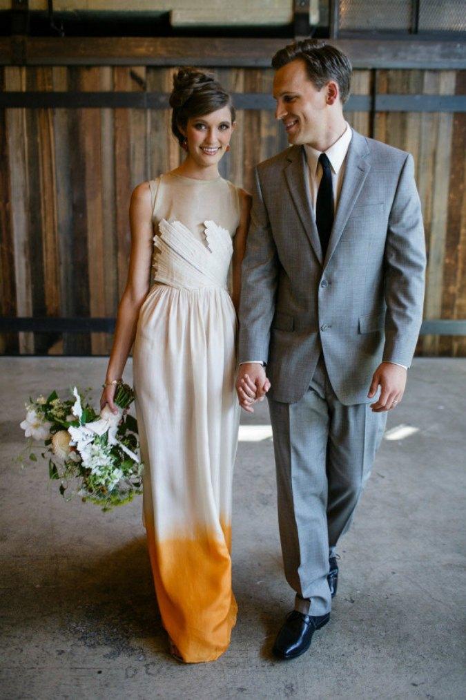 Dip dye, la nueva tendencia en bodas