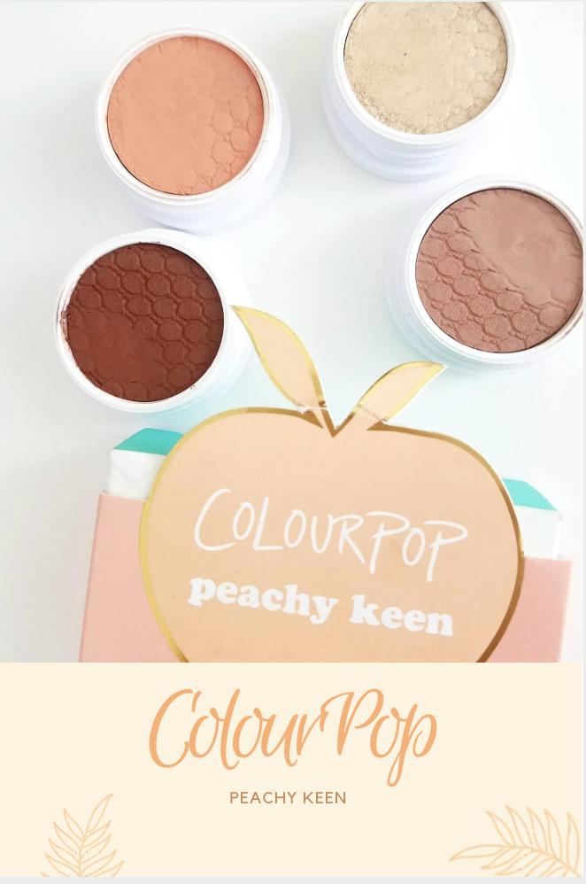 Colourpop peachy keen review and swatches blog 