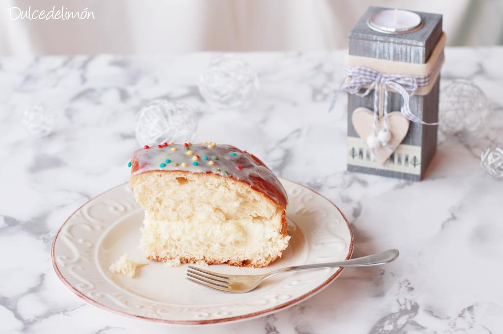 Roscón de chocolate blanco