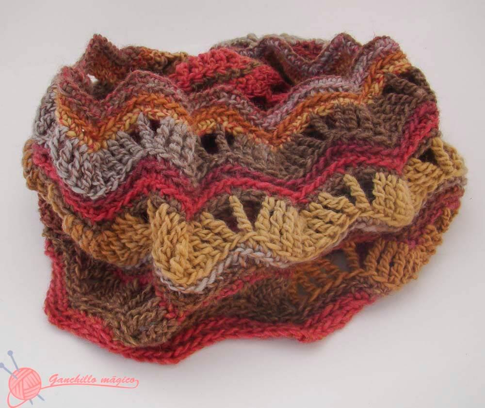 Cuello en Ganchillo Colores de otoño 1