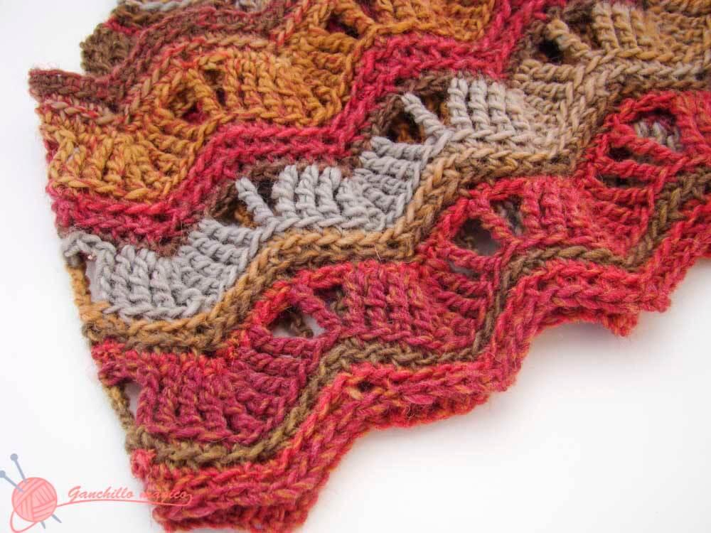 Cuello en Ganchillo Colores de otoño 3