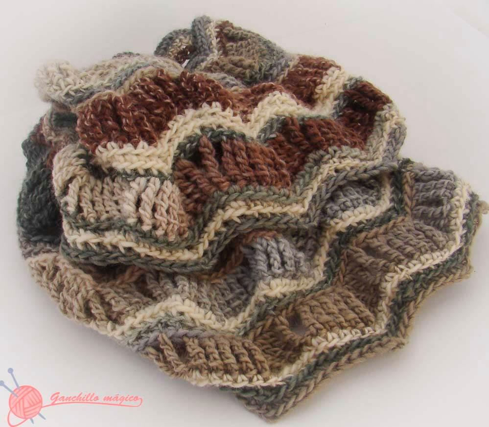 Cuello en Ganchillo Colores de otoño 5