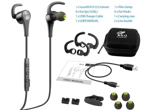 auriculares para correr bluetooth SoundPEATS Q12