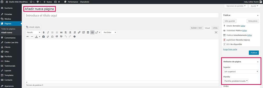 Diferencias Páginas y Posts en WordPress