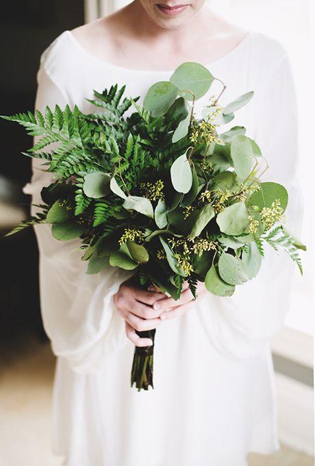 colores-de-boda-ramo-greenery-novia