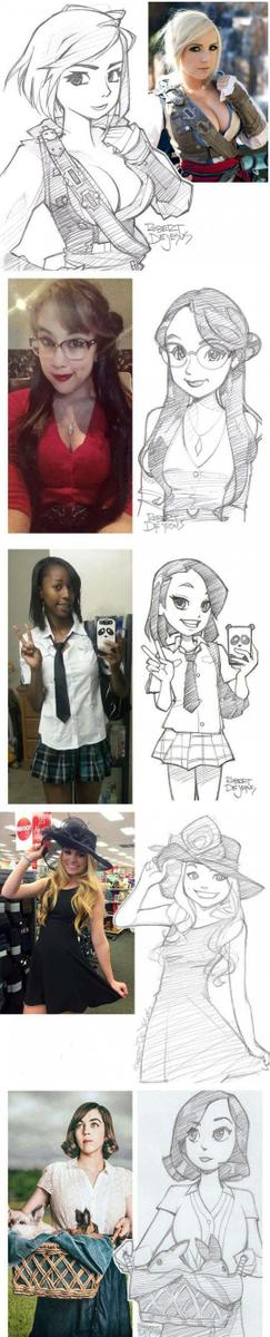 aprender a dibujar caricaturas desde fotos