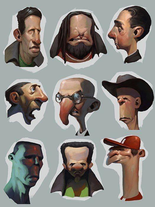 aprender a dibujar rostros de caricatura