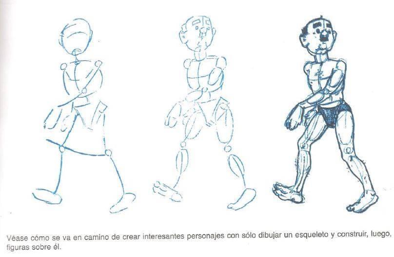 dibujar el cuerpo de una caricatura