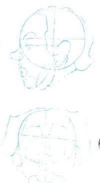 paso 2 para dibujar caricaturas de mujeres