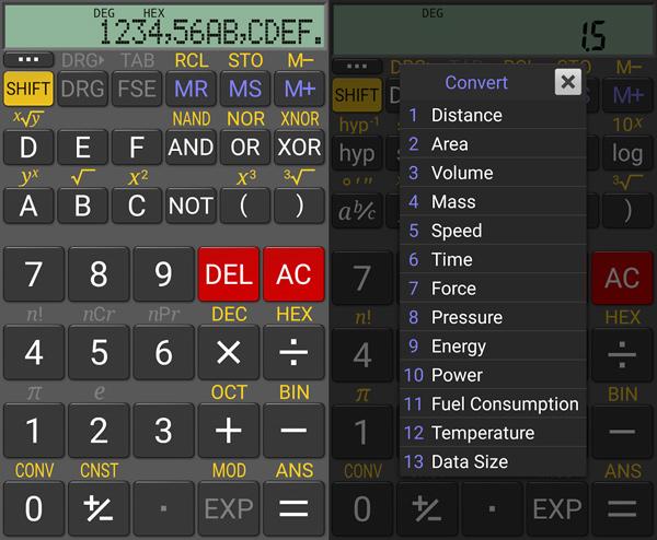 realcalc calculadora cientifica ingenieria