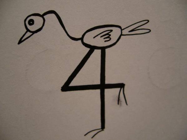 dibujar animales con numeros