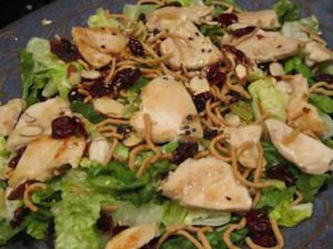 asian-chicken-sesame-salad-with-craisins