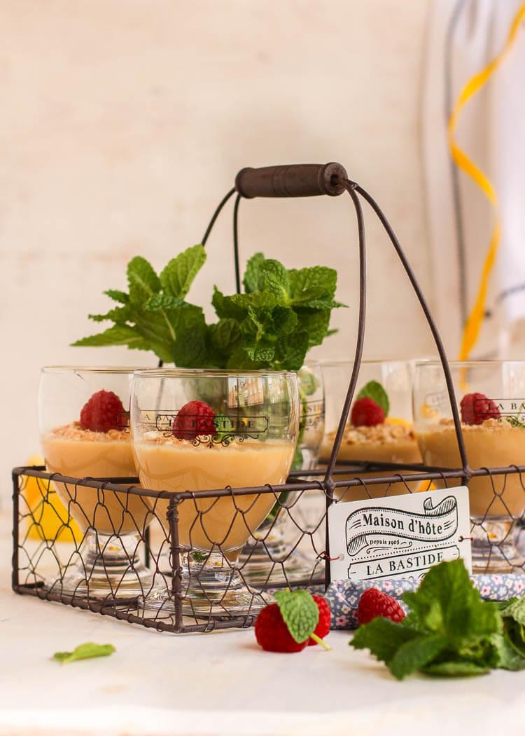 Receta para elaborar crema de limón ligera