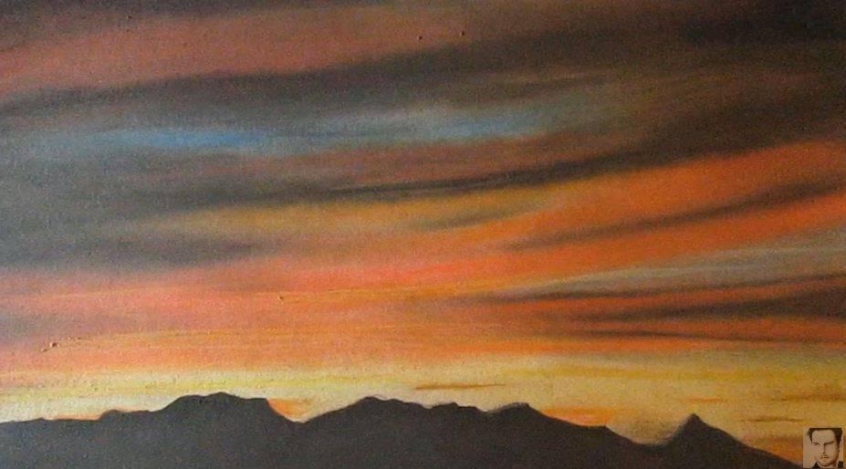 Paso 6 para dibujar atardeceres