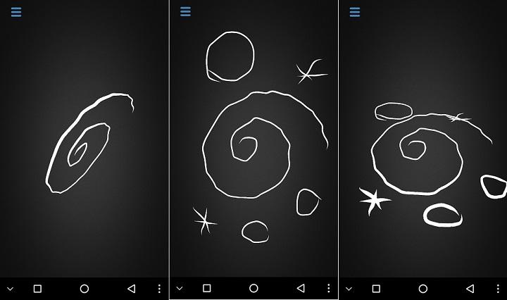 InkSpace dibujos en 3d dibujar tridimensional Android garabatos experimentales desde el teléfono móvil celular