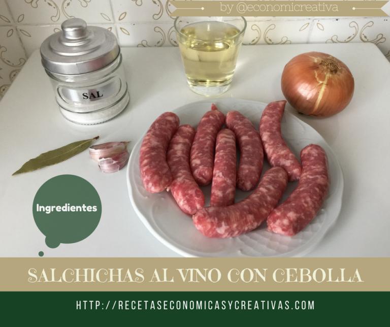 Salchichas al vino con cebolla - Ingredientes