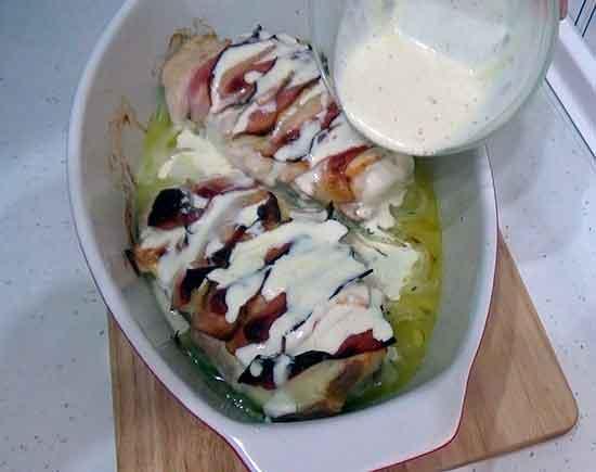 pollo hasselback
