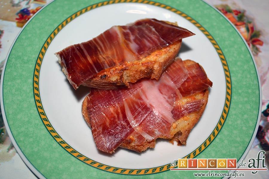 Pan de ajo gratinado, sugerencia de presentación