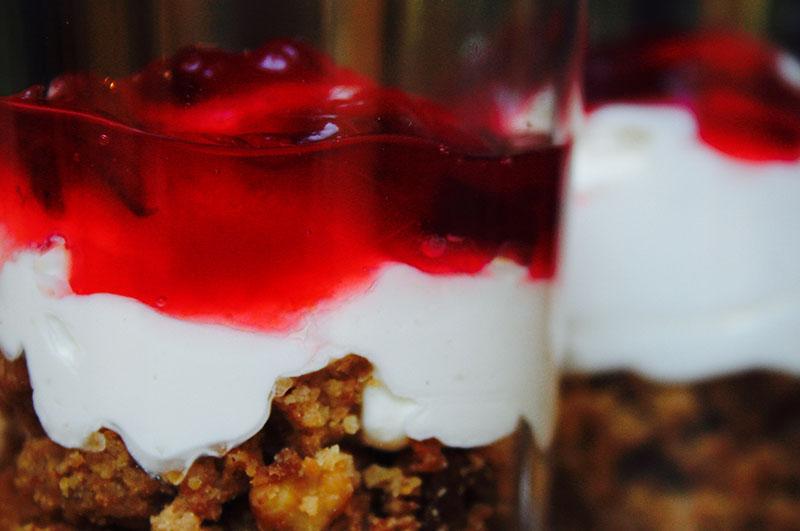 CRUMBLE CON MOUSSE DE QUESO MASCARPONE #felicesfiestas